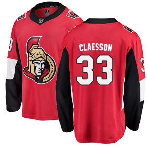 Herren Ottawa Senators Eishockey Trikot Fredrik Claesson #33 Breakaway Rot Fanatics Branded Heim